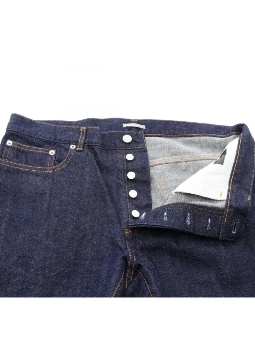 Dior Denim Pants Slim Button Fly Logo Cotton
